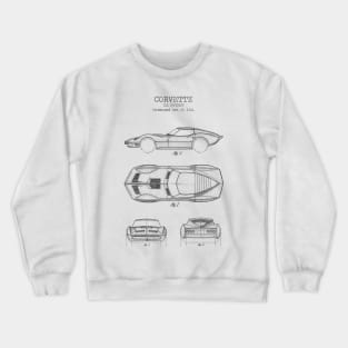 CORVETTE patent Crewneck Sweatshirt